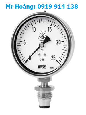 Đồng hồ áp suất màng Wise P753S