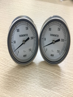 Đồng hồ nhiệt độ WISE T110 chân sau dải đo 0~250 độ C