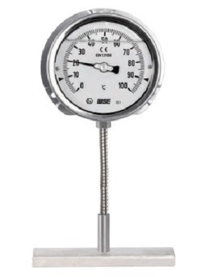 Đồng hồ nhiệt độ Wise T213- khung gắn đường ống, bể chứa