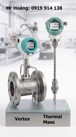 Nguyên Lý Đồng Hồ Đo Lưu Lượng Khí Nén: So Sánh Thermal & Vortex
