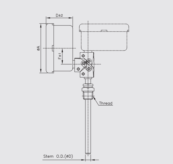 Cấu tạo đồng hồ nhiệt độ Wise T290
