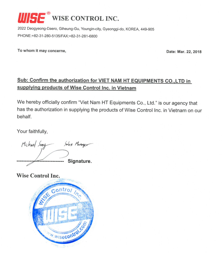 Chứng nhận đại lý Wise tại Việt Nam
